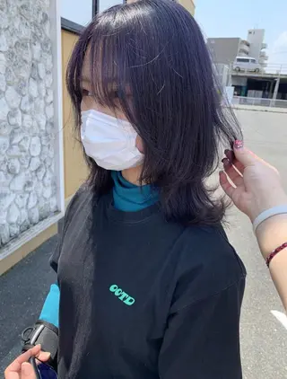 セミロング カラー 🫧ウルフカット/ 畑中結衣🫧のヘアスタイル