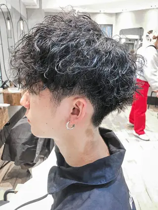 ショート パーマ メンズ amie高崎所属・高崎メンズパーマ 髪質改善TAKEのヘアスタイル
