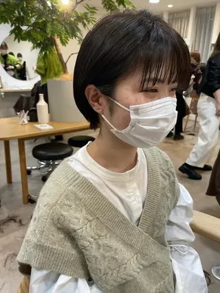 ショート 大迫 江梨のヘアスタイル