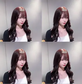 ロング カラー ヘアアレンジ 💎韓国レイヤー ×エクステゆうま💎のヘアスタイル