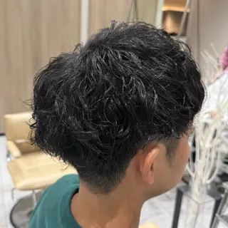 パーマ メンズ 韓国レイヤー｜ 透明感カラー｜ココナのヘアスタイル