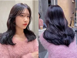 ミディアム カラー レイヤー/ブリーチ ♥️【木坂 桃歌】のヘアスタイル