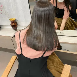 ロング カラー salowin SHIBUYA me+店所属・kasumi/渋谷/ パーマのヘアスタイル