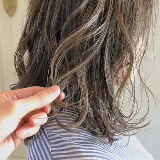 ミディアム カラー パーマ tane.所属・【ダメージレス施術】 【透明感】北村 拓也のヘアスタイル