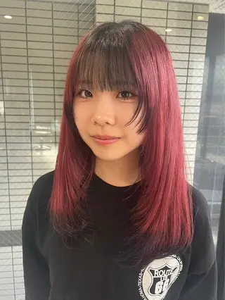 ミディアム 山浦司颯‪/ カラー/レイヤーのヘアスタイル