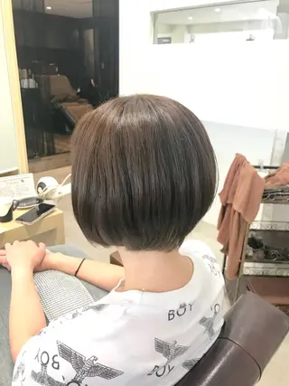ショート カラー マンツーマン/透明感 foi hairのヘアスタイル