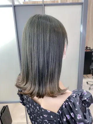 ミディアム カラー SALOWIN神戸三宮East店所属・【透明感、艶髪】西村 有司のヘアスタイル