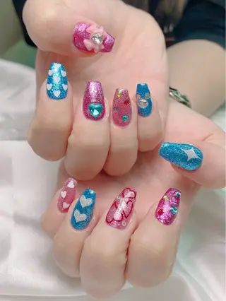 ネイル lucky nail 歌舞伎町のネイルデザイン