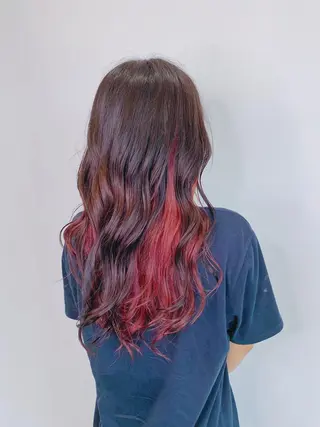 ロング カラー 野村 奈里亜のヘアスタイル