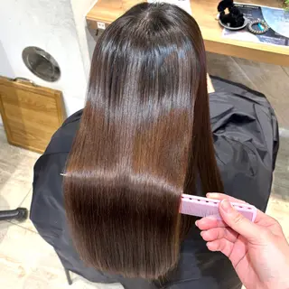 ロング パーマ 韓国レイヤー 暖色カラー/さくらのヘアスタイル