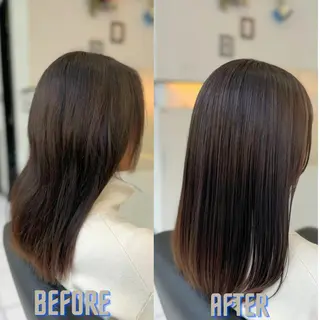 ミディアム YASU🍎CUT 赤系カラー/ヘアケアのヘアスタイル