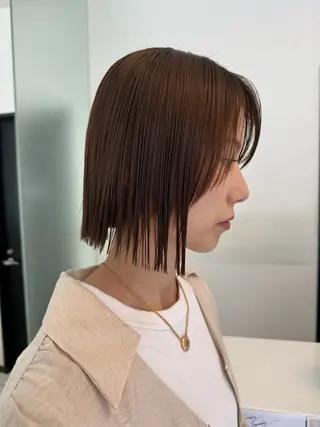 ミディアム CHIC 蘭のヘアスタイル