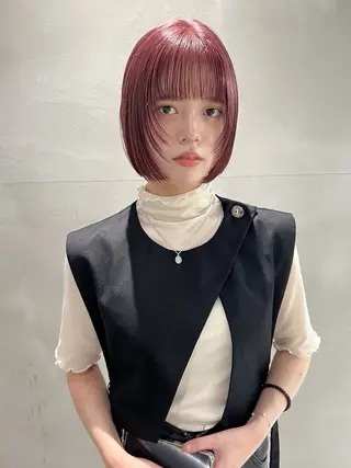 mina★ボブcut 透明感color🥣のヘアスタイル