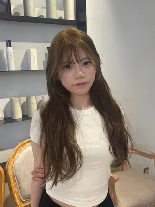 ロング カラー 韓国ヘア/ネイル kanako🤍🫧のヘアスタイル