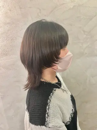 ミディアム FUJINO RYOのヘアスタイル