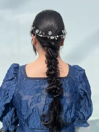 ロング ヘアアレンジ 上野台 彩加のヘアスタイル