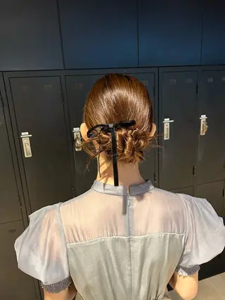 セミロング 韓国ヘア/顔周り ヘアセット/加藤優里のヘアスタイル