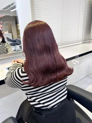 ミディアム カラー ヘアアレンジ 💕上野美容師☁ ブリーチ💖サワのヘアスタイル