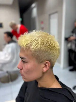 ショート カラー メンズ メンズ特化韓国風 パーマスタイル/りんのヘアスタイル