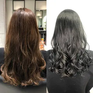 セミロング 髪質改善/縮毛矯正 レイヤー/松川匠のヘアスタイル