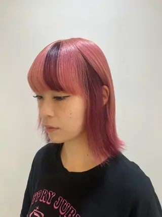 ミディアム ブリーチカラー特化 美容師/𝕐𝕌𝕀のヘアスタイル