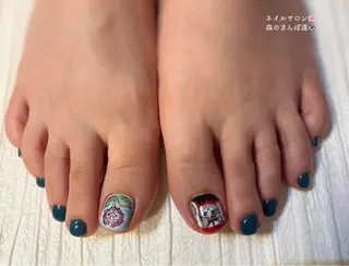 ネイル 森のさんぽ道所属・ショートネイル 森のさんぽ道のネイルデザイン