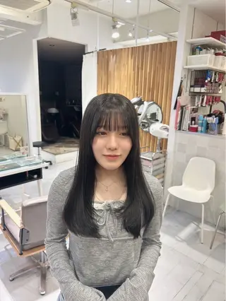 ロング 韓国ヘア ‎⟡.·KANA🐥のヘアスタイル