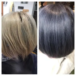 ミディアム 代表　清水稔也 オージュアソムリエのヘアスタイル