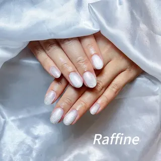 ネイル RAFFINE 月🦋🩵のネイルデザイン