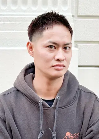 ショート カラー DAD　BARBERSHOP所属・三宮メンズカット ヨシイッキのヘアスタイル