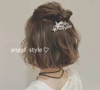 ショート ヘアアレンジ ウルフカット／吉村 桃子のヘアスタイル