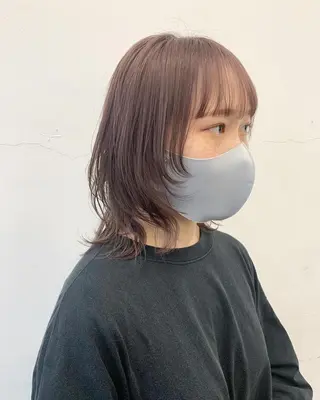 ミディアム カラー レイヤーカット/艶髪 ✨💭KIRARIのヘアスタイル