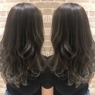 セミロング カラー EARTH 越谷店のヘアスタイル