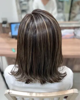 ミディアム カラー 井上 武輝のヘアスタイル