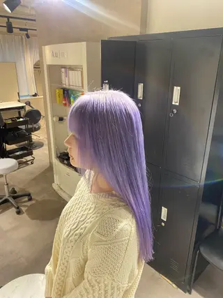 カラー Seleneコウキ ブリーチ/ハイトーンのヘアスタイル