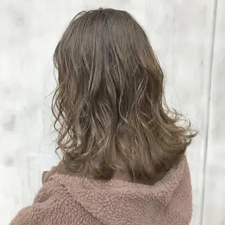 セミロング カラー 佐藤 魁人のヘアスタイル