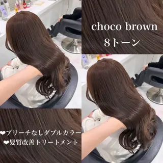 ロング カラー ♡艶髪ブラウン himi♡のヘアスタイル