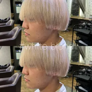 ショート カラー 心斎橋メンズパーマ/ シャドウ/山下拓実のヘアスタイル