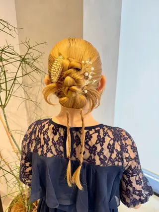 ヘアアレンジ 透明感カラー✨艶髪 制作🌱山根あゆみのヘアスタイル