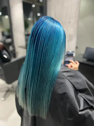 ロング カラー mimiiy梅田 中崎町ハイトーンのヘアスタイル