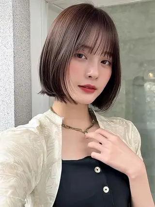 ショート 🫧いお/暖色カラー /髪質改善🫧のヘアスタイル