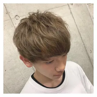 ショート カラー ヘアアレンジ メンズ ange☞ soutaのヘアスタイル