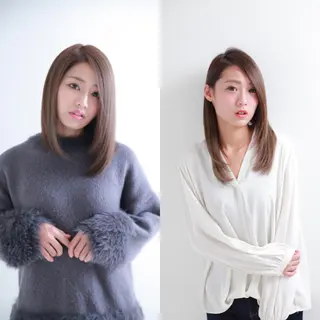 ミディアム カラー ブリーチカラー/ 岩破瑞希のヘアスタイル