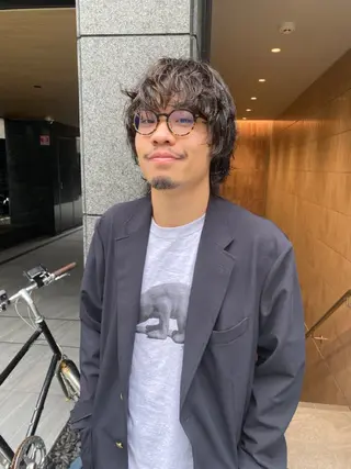 パーマ メンズ 室谷 侑奈のヘアスタイル