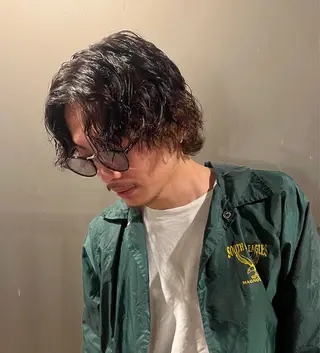 メンズ あやか/ベージュ /透け感カラーのヘアスタイル