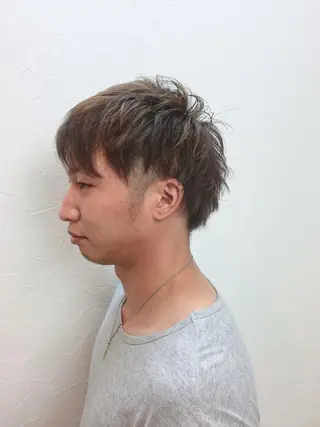 ショート カラー メンズ 菅沼 まみのヘアスタイル