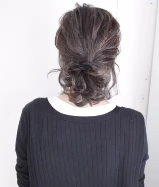 ミディアム カラー ヘアアレンジ Mariana/ 鶴原-ハイライトのヘアスタイル