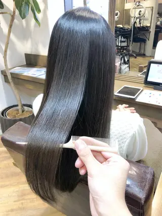 セミロング カラー 髪質改善くすみカラー 🍀/石川大輔のヘアスタイル