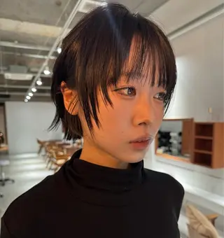 ショート LUCCI所属・udaハイトーン /ボブ/レイヤーのヘアスタイル