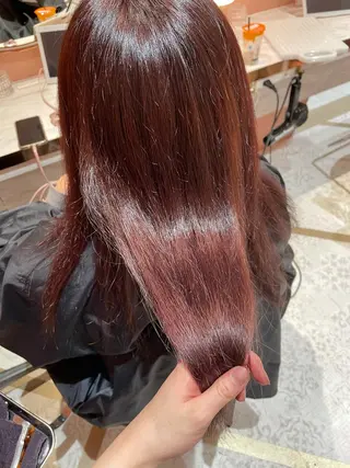 セミロング カラー 艶ハイトーン👑♡ NATSUKIのヘアスタイル